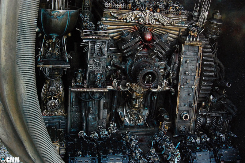 Illustration for article titled Magnificent Giger-inspired scenic base for a Warhammer 40k Space Marine army